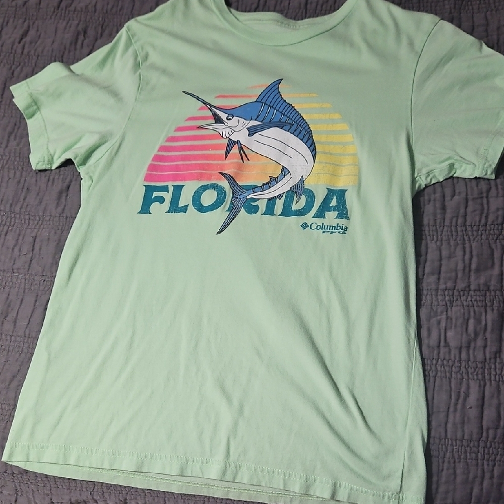 Columbia Mens Seafoam Florida Marlin Tee